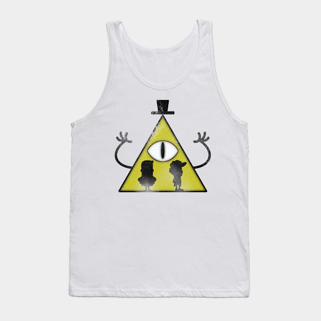 Bill Cipher Vintage Look Tank Top by The Gumball Machine